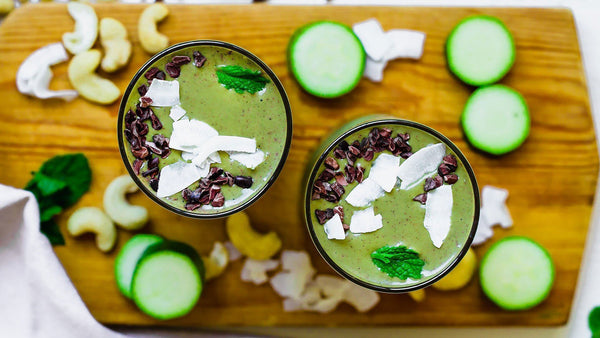 Mint Cacao Smoothie with Bone Broth