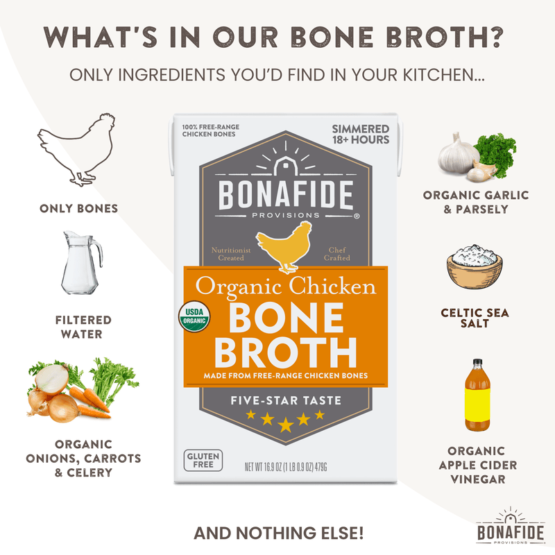 Organic Chicken Bone Broth - 6 Pack