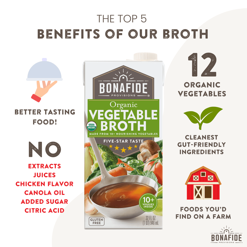 Organic Vegetable Broth, 6-pack