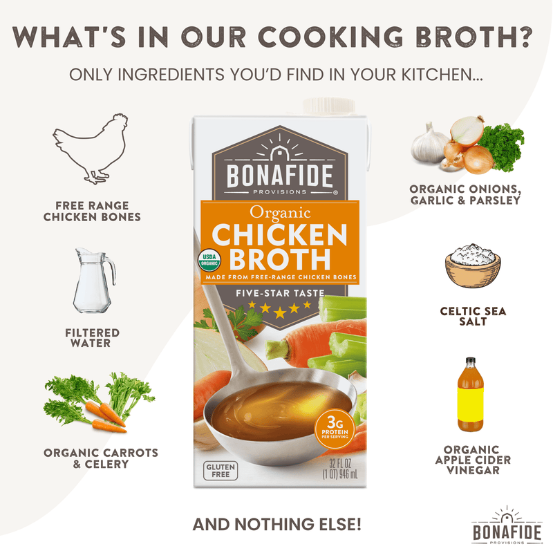 Organic Chicken Broth, 6-pack