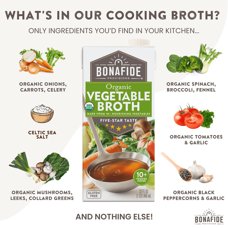 Organic Vegetable Broth, 6-pack