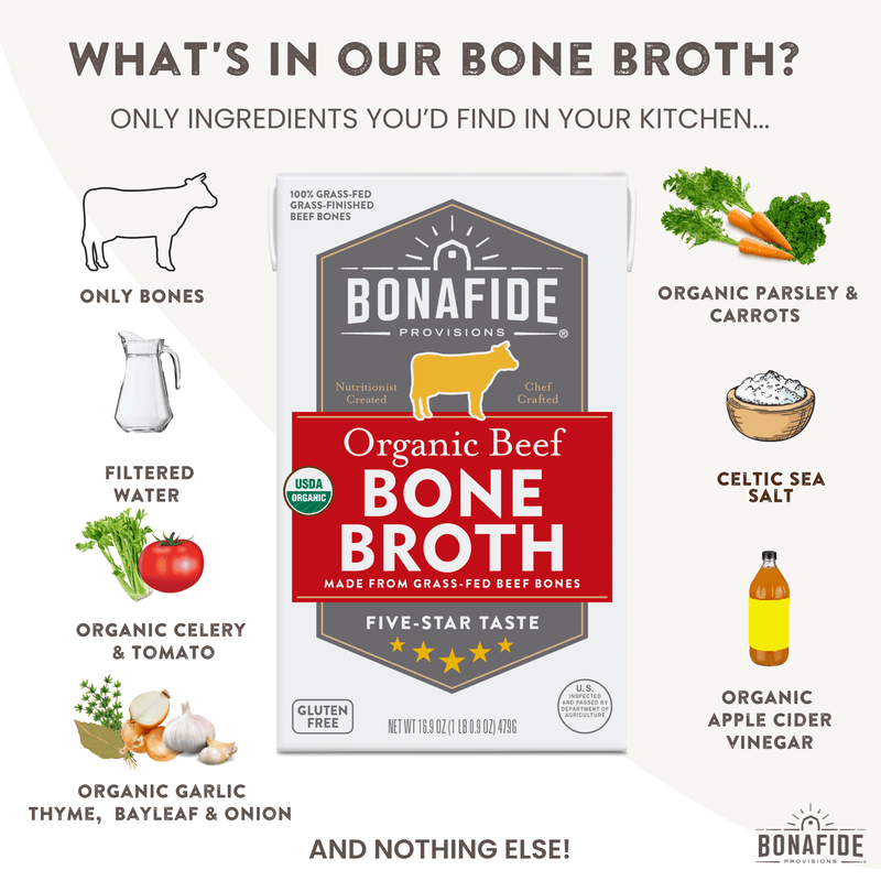 Organic Beef Bone Broth - 6 Pack